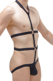 Abnehmbarer Jockstrap-Gurt Schwarz