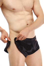 Pantalón corto de satén Snap PetitQ Negro