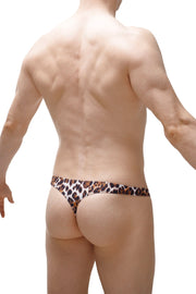 Bade-Tanga mit Leoparden-Clip