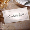 Placecards Pearlized Ivory / White  (10cm x 10cm) Pack of 50 - Don't Miss The Party