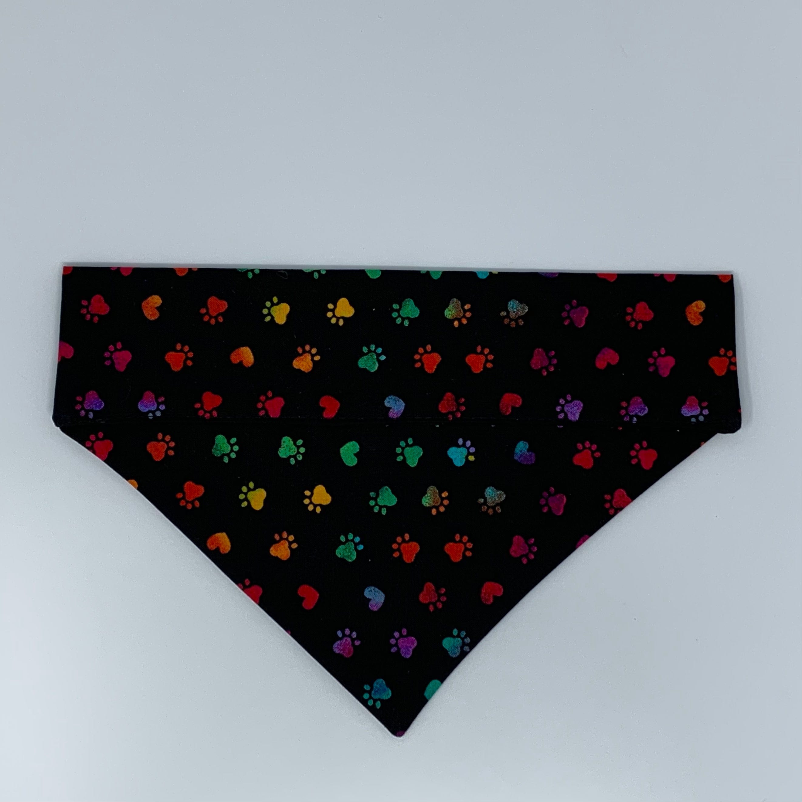 Rainbow Paw Print Pet Bandana - Bella Notte  Co product image