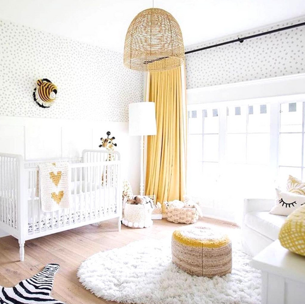 Yellow Nursery via Silky Tots