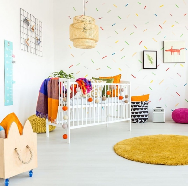 Multi Coloured Room from @eklektikstudio via Silky Tots