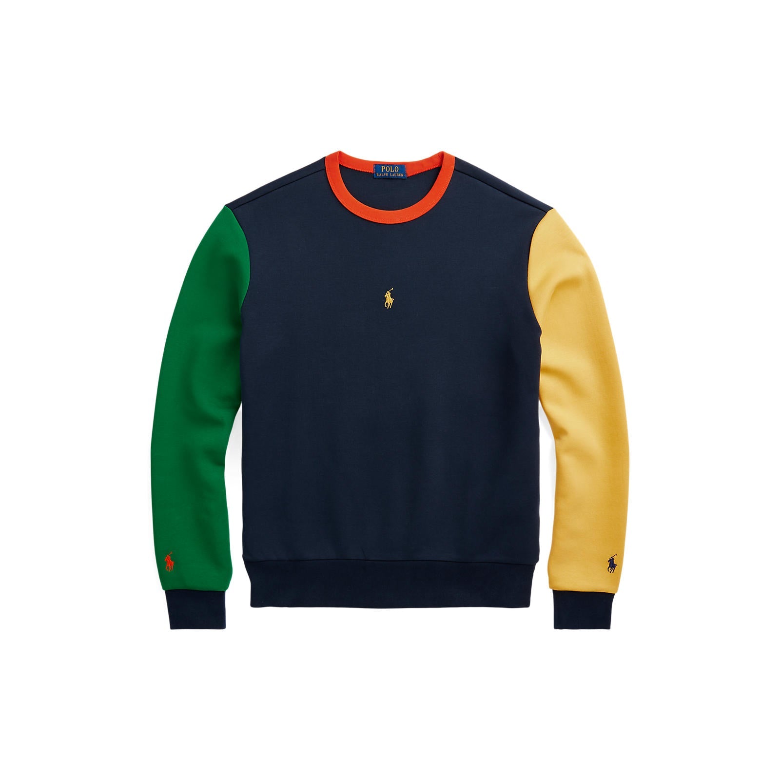 Polo Ralph Lauren - Colour-Blocked Double Knit Sweatshirt - Navy Multi