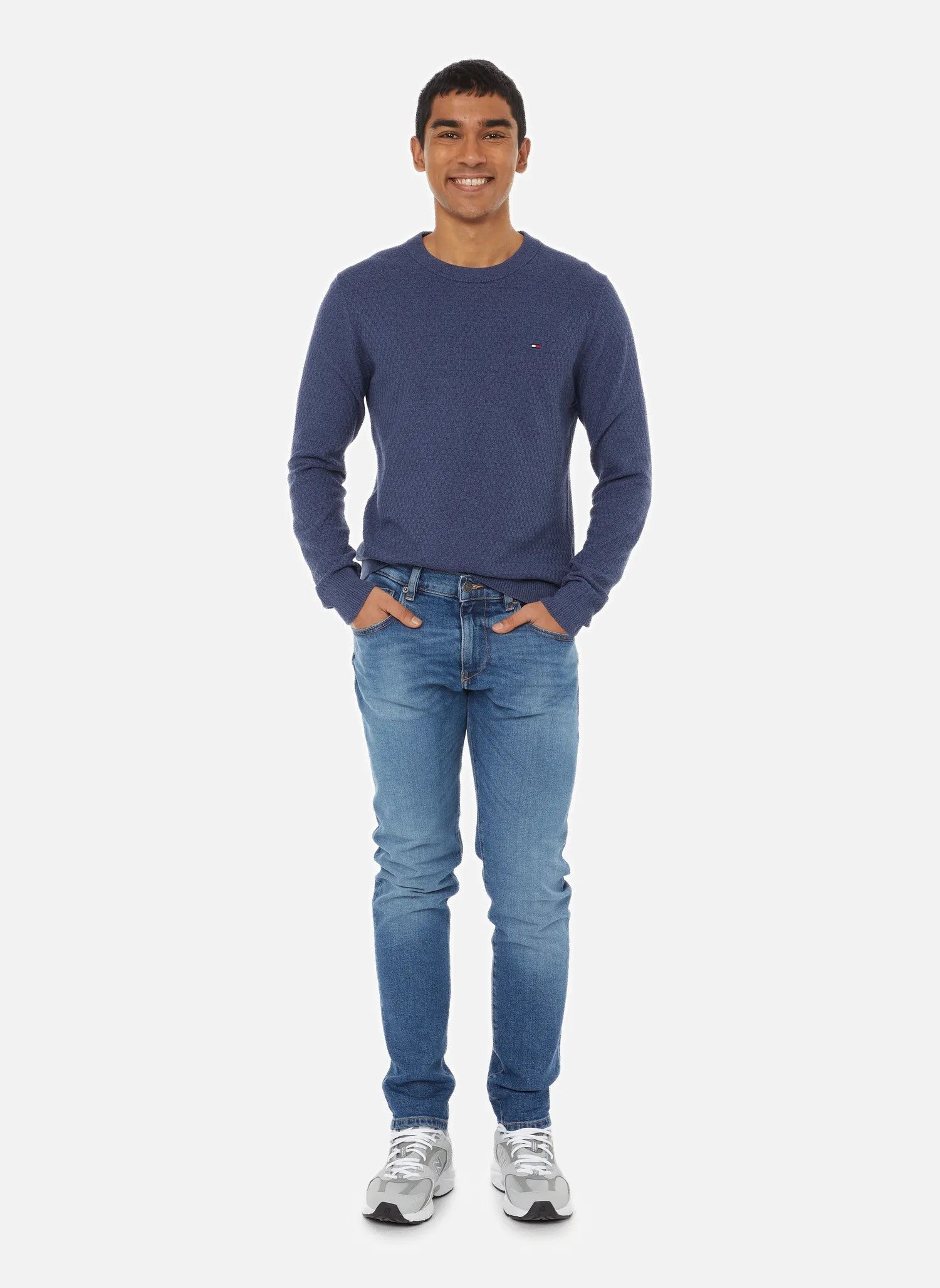 Tommy Hilfiger - Crew Neck Pullover - Faded Indigo