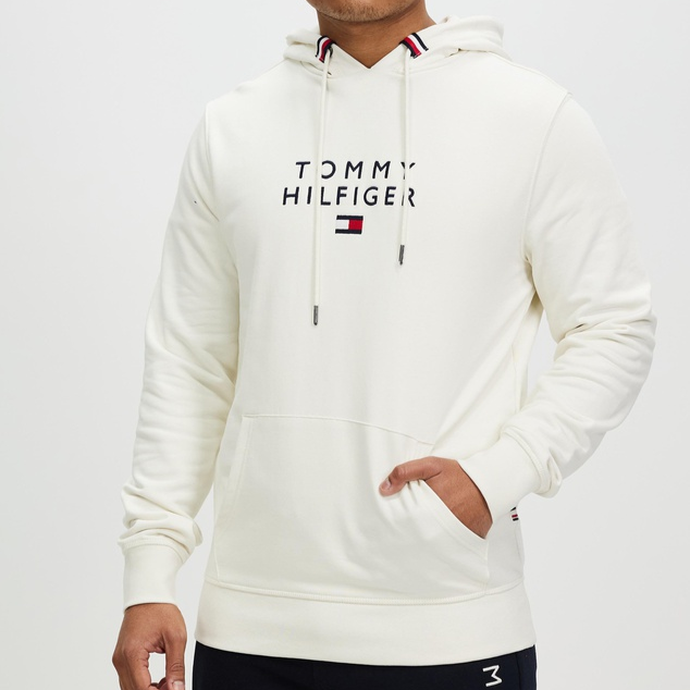 Tommy Hilfiger - Flag Hoodie - Ivory