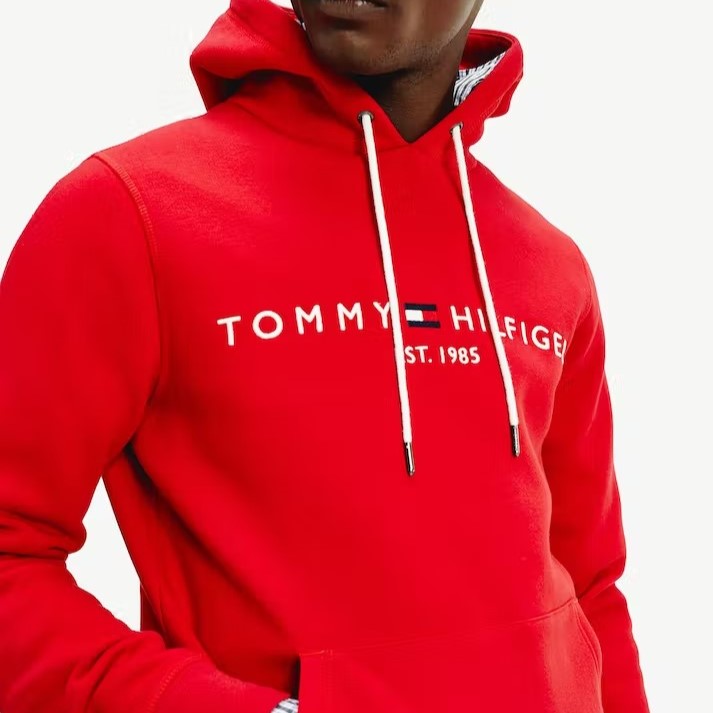 Tommy Hilfiger - Logo Hoodie - Primary Red