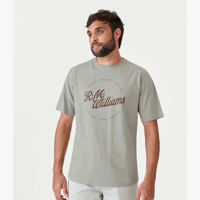 Black/White R.M.W. Script T-Shirt, R.M.Williams T-Shirts