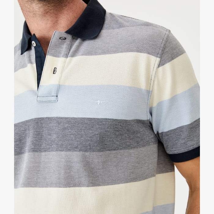 Rod Polo - Stripe - Blue Grey