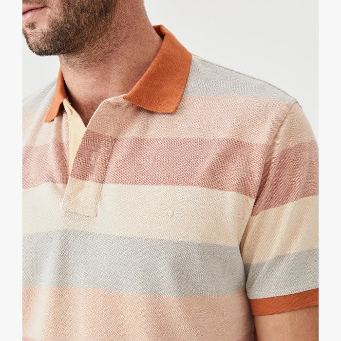 Rod Polo -  Stripe - Brown Grey