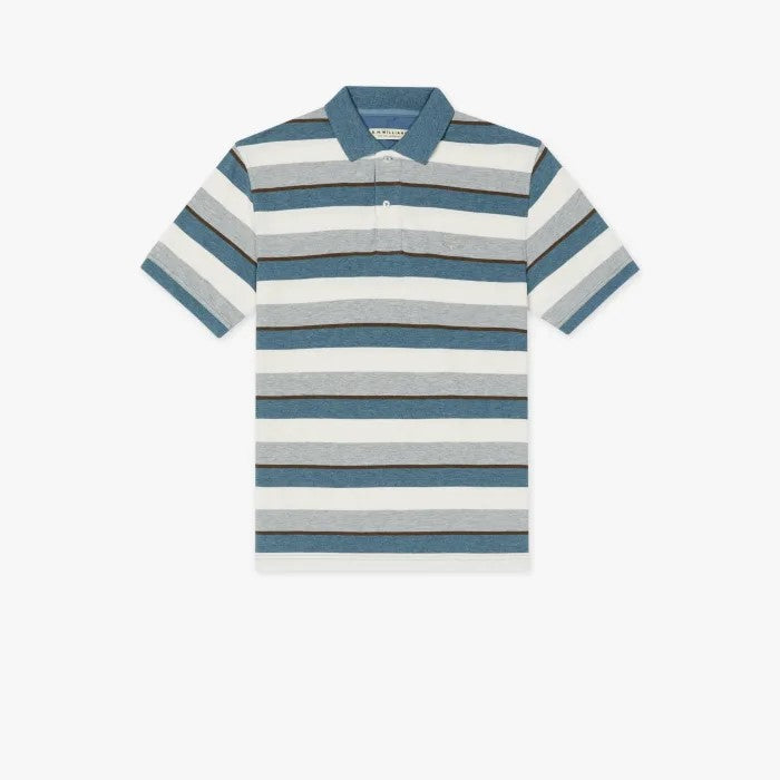 Rod Polo - Stripe - Blue, White, Brown