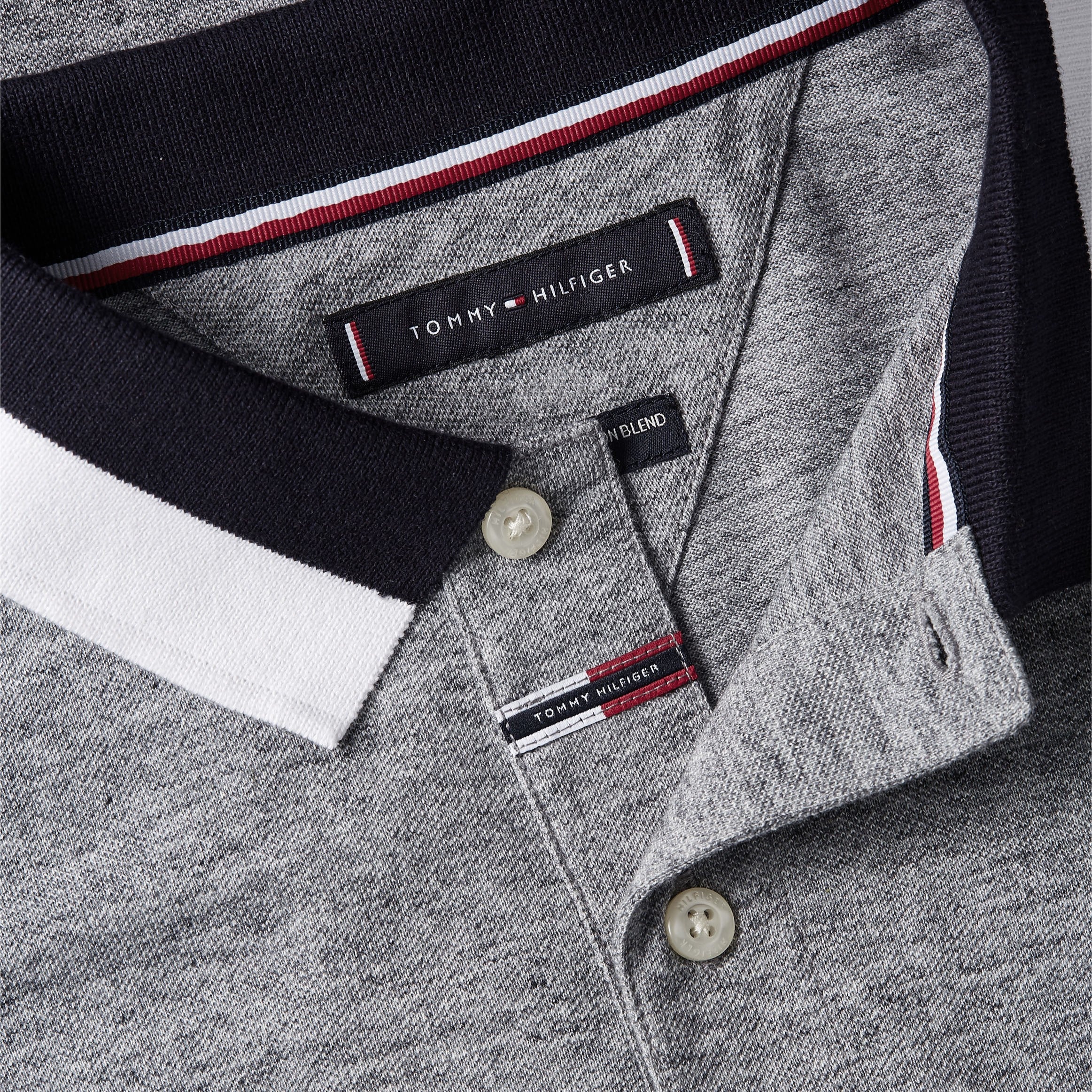 Tommy Hilfiger - Colour Block Polo - Dark Grey