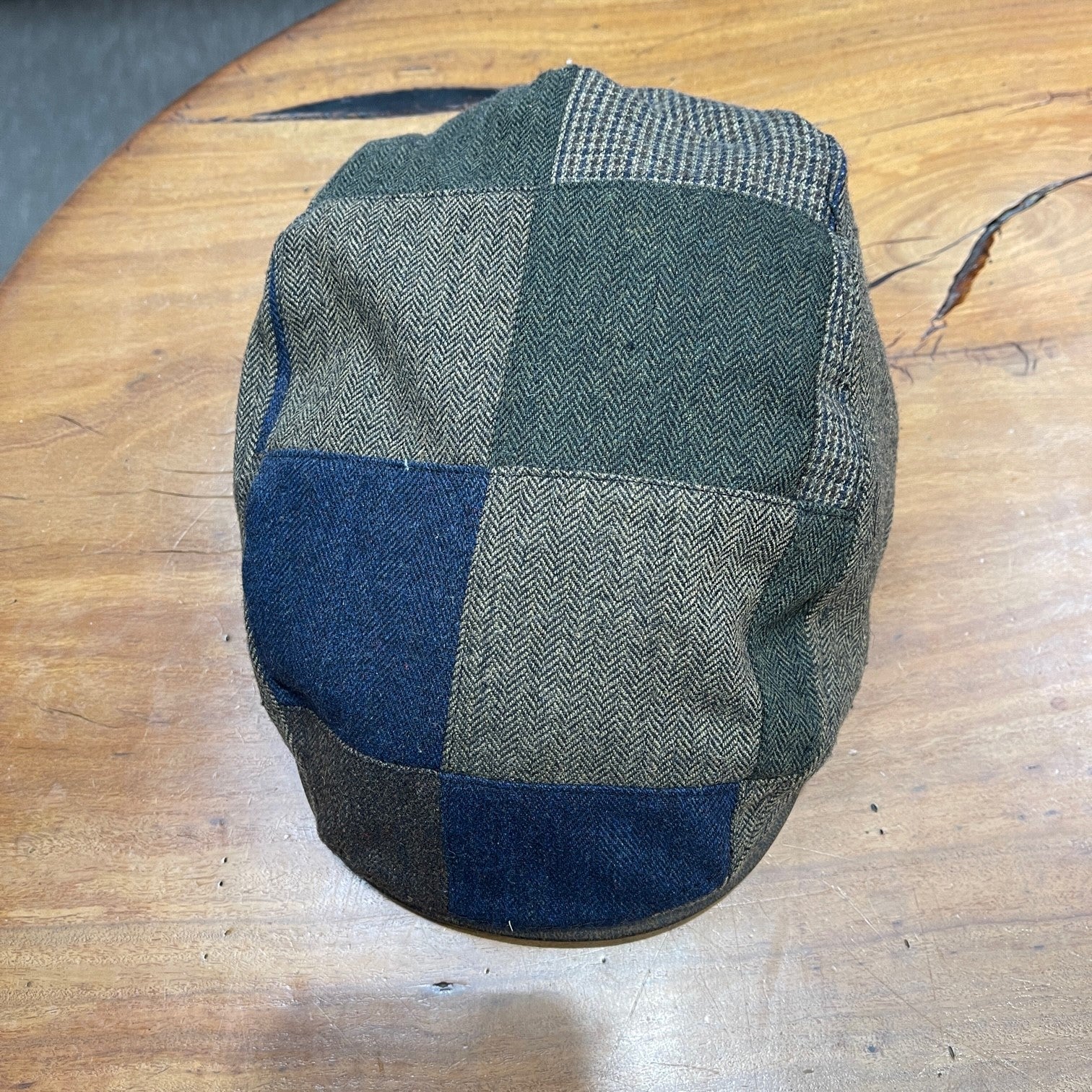 Wool Blend Patchwork Cap - Multi