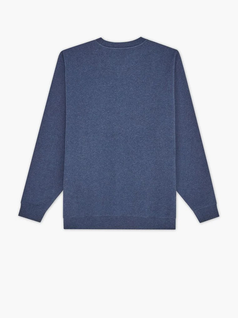 RMW Script Crew Neck Fleece - Dark Blue Marle