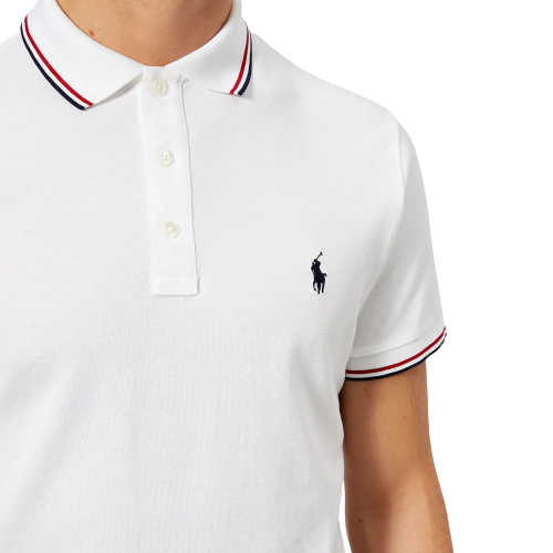 White Tipped Polo Shirt For Mens | Blowes Clothing