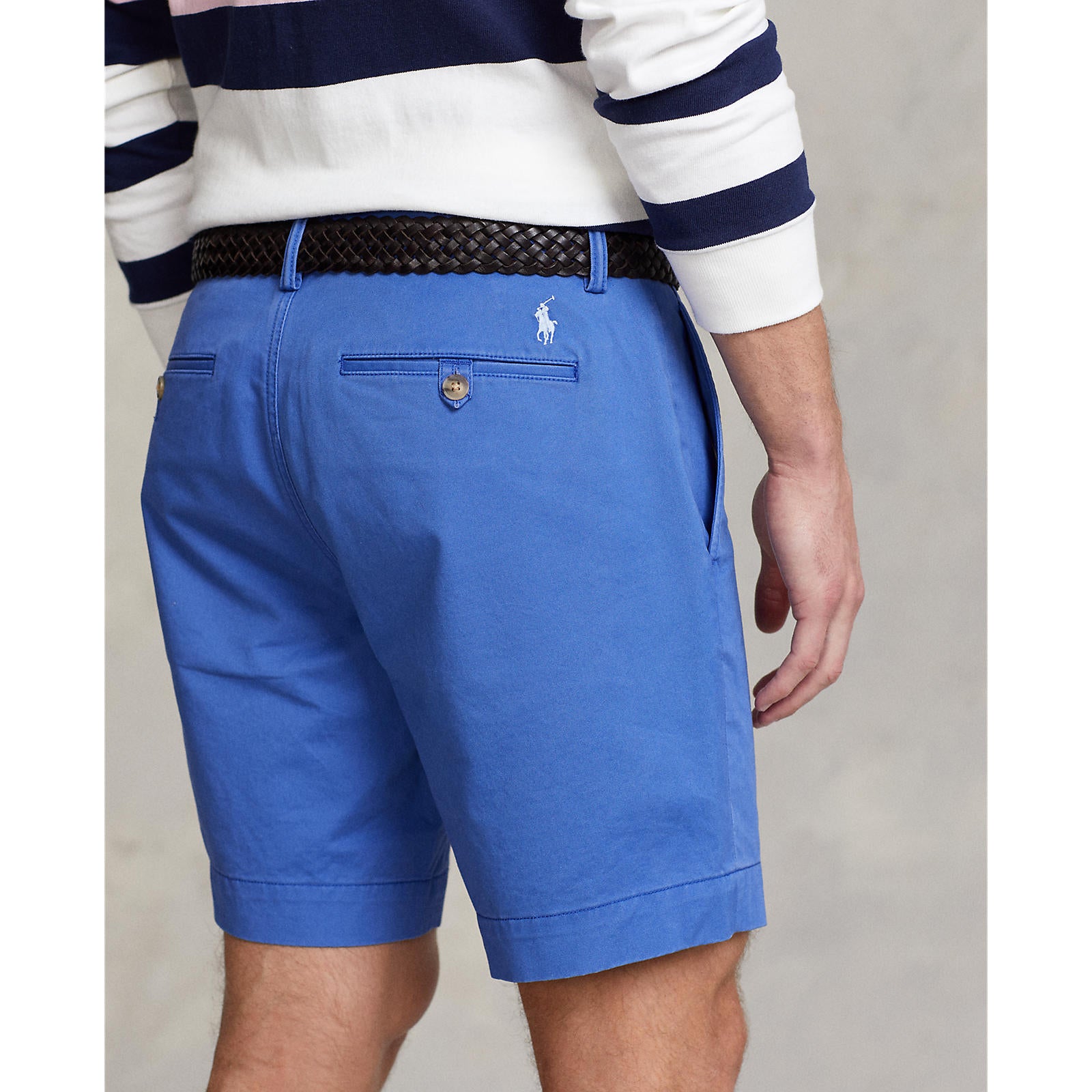 8 Inch Stretch Chino Short - Liberty Blue