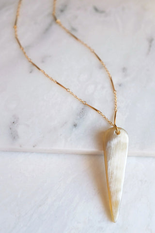 Buffalo Horn Pedant Necklace