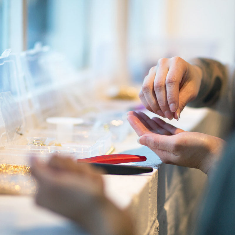 Jewelry making class in the Silicon Valley