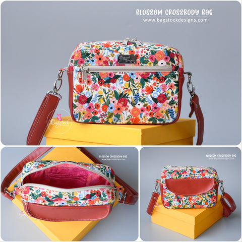 The Blossom Crossbody Bag (new PDF pattern) – Bagstock Designs