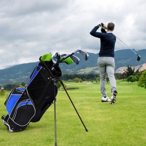 Golfer and custom golf bag