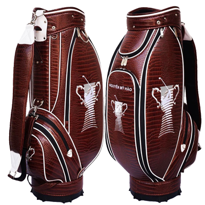 custom golf bag - alligator skin texture