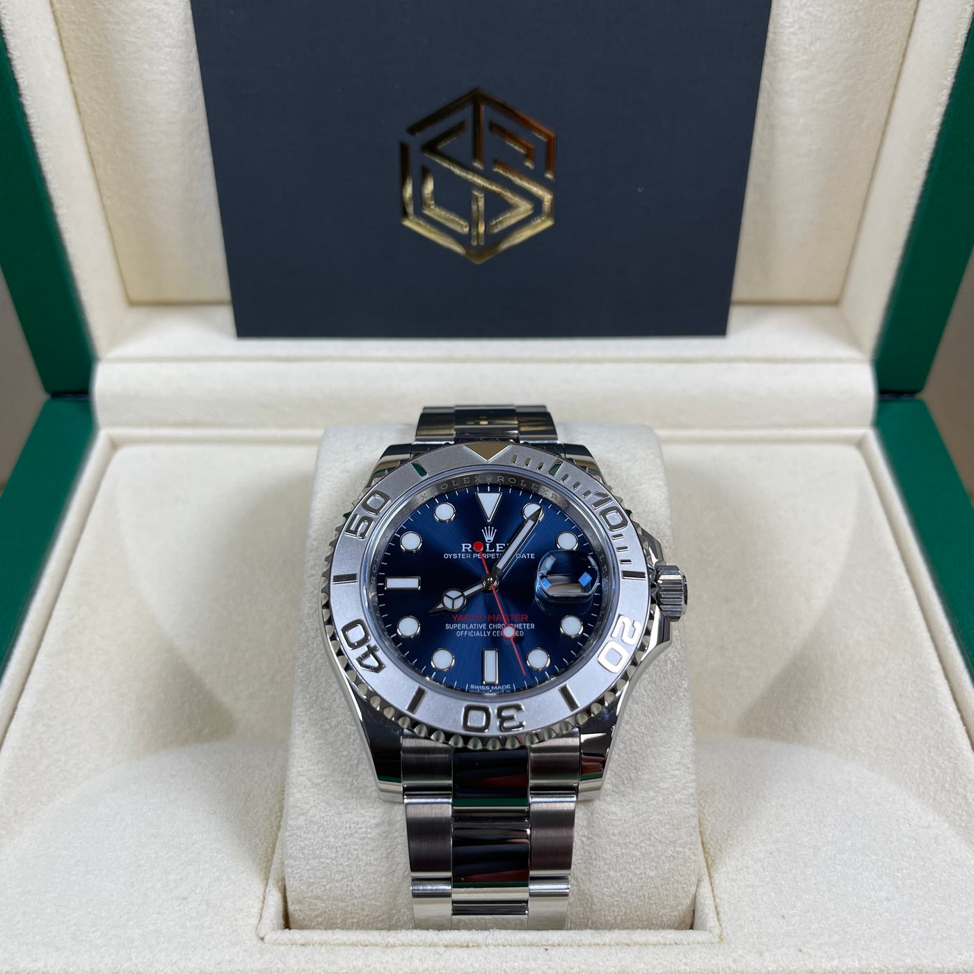 rolex yacht master blue dial discontinued