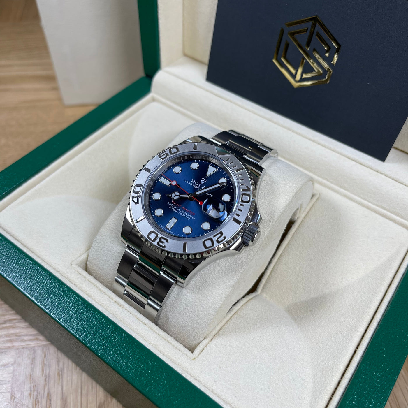 rolex yacht master blue dial discontinued