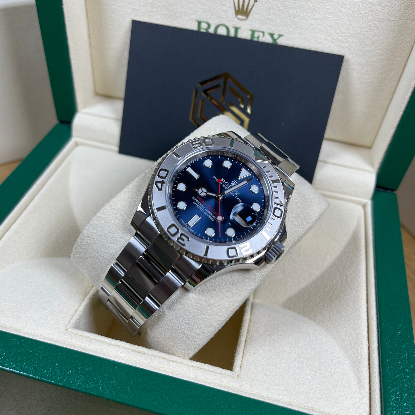 rolex yacht master blue dial discontinued