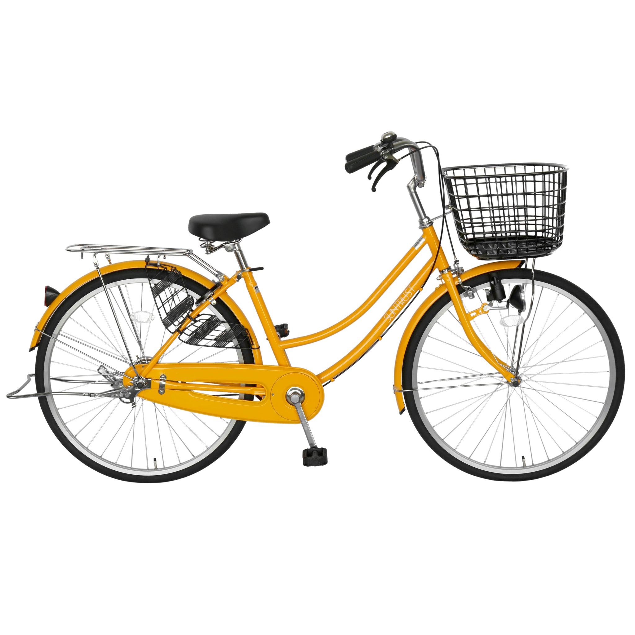 26インチ ママチャリ イエロー黄色 サントラスト Suntrust Ogk大きなかご 自転車 自転車 通販のゴーゴーサイクリング