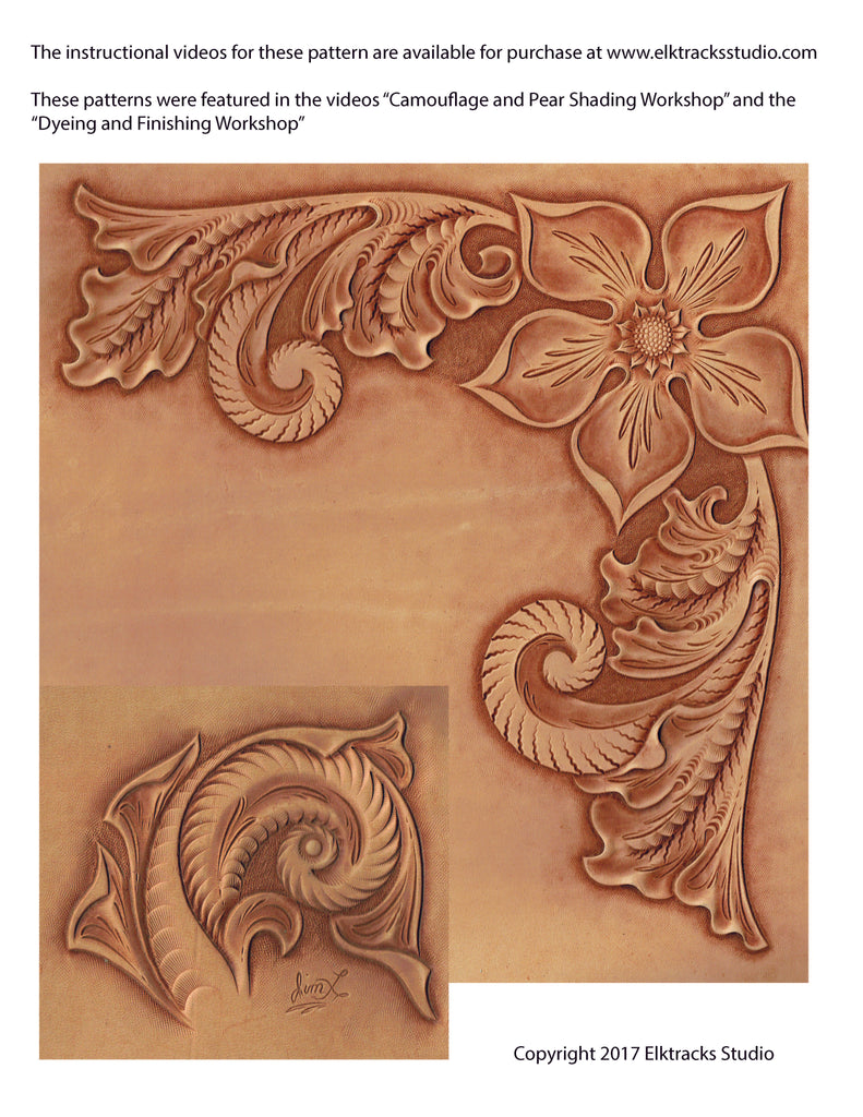 Printable Western Leather Tooling Patterns - Printable Templates