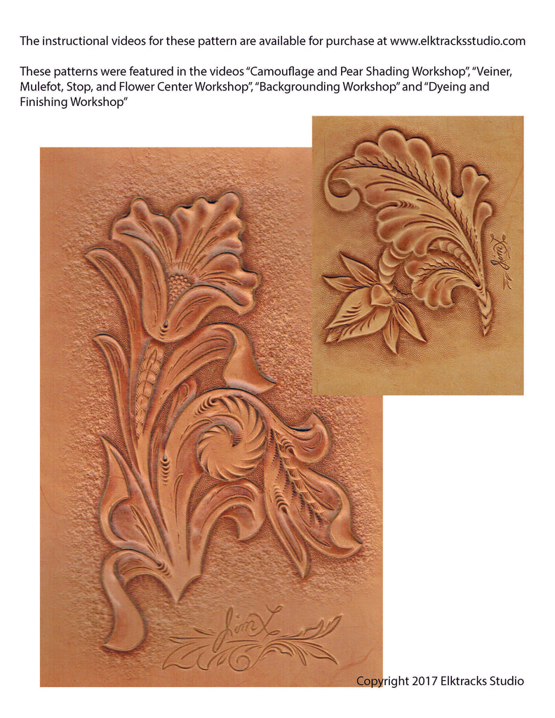 free-leathercraft-pattern-western-style-floral-carving-elktracks-studio