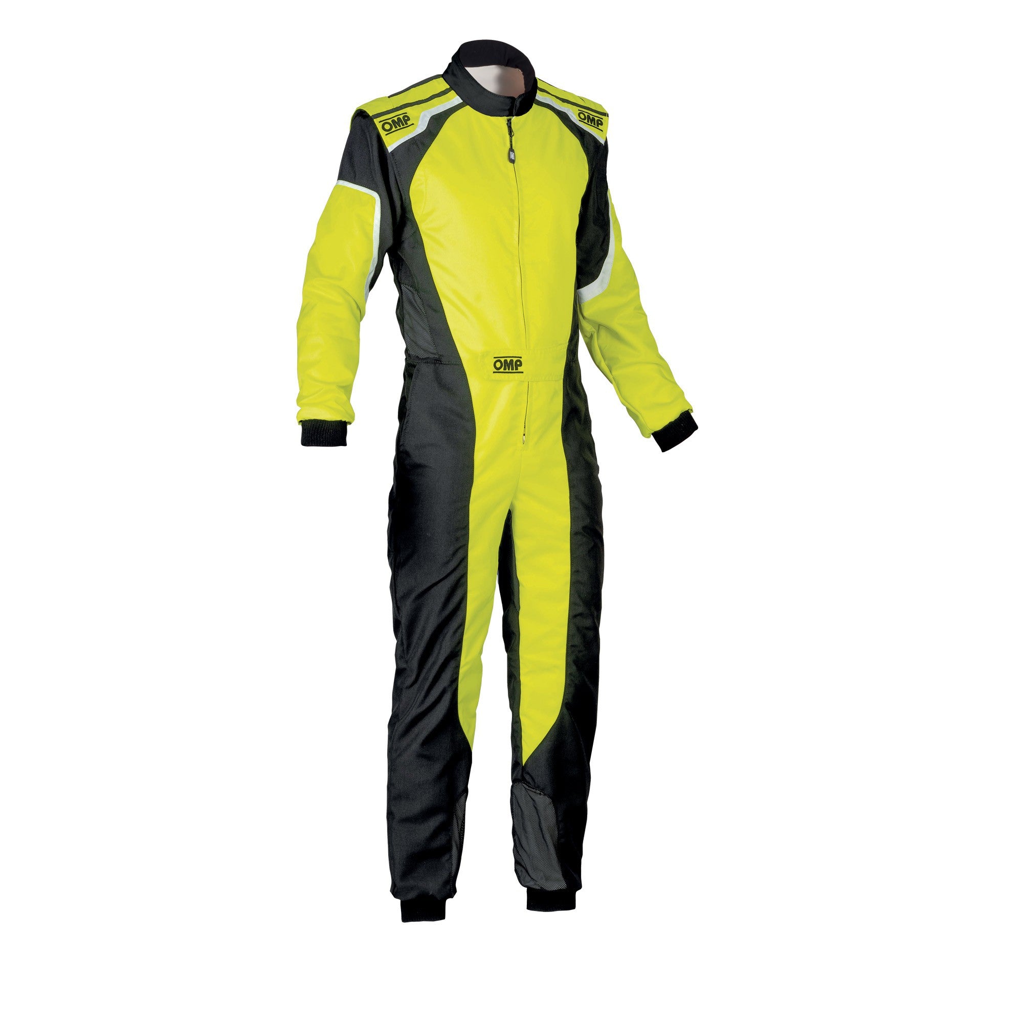 OMP KS-3 FLUO Kart Suit - Fluo Green | Black / 58