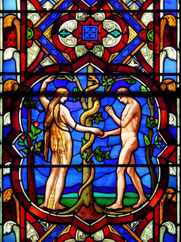 Adam and Eve vitrage window