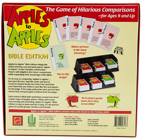 Apples to Apples Bible Edition game box