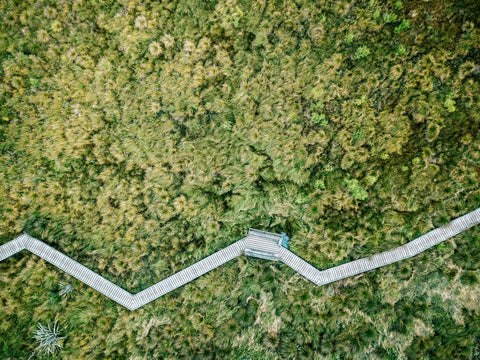 road drone view