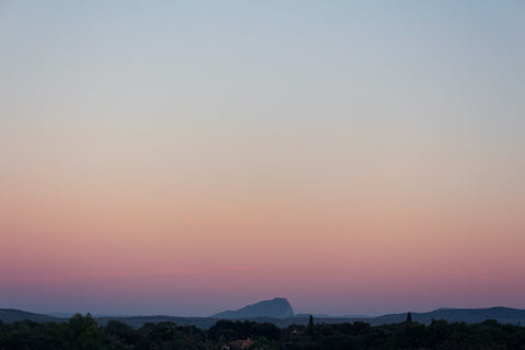 Sunset over the mountains