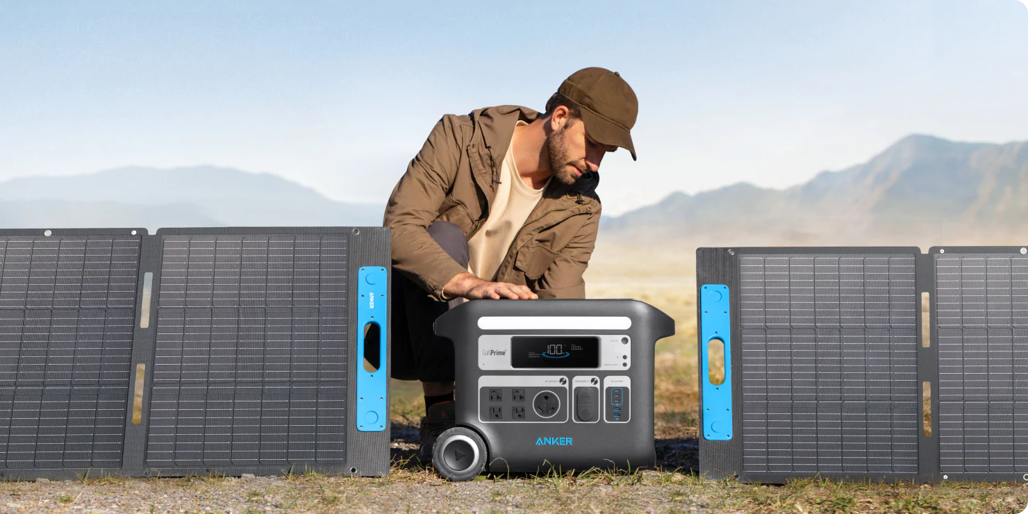 Anker PowerHouse with Solar Panels
