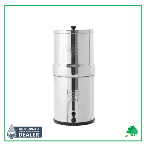 Picture of Big Berkey with Wild Oak Trail and Authorized Berkey Dealer Logo on it. - Water Filtration