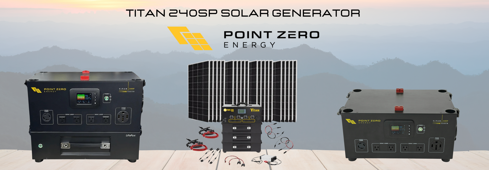 Titan 240SP Solar Generator by Point Zero Energy