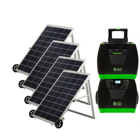 Nature's Generator Elite with three solar panels