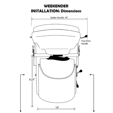Nature's Head The Weekender Composting Toilet - Easy Installation