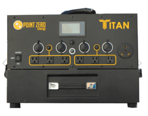 Picture of the Titan Solar Generator with one battery.