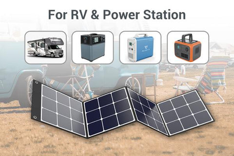Photo of Bluetti - SP120 120W Solar Panel for RV and Powerstations.