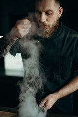 Picture of a man tasting food