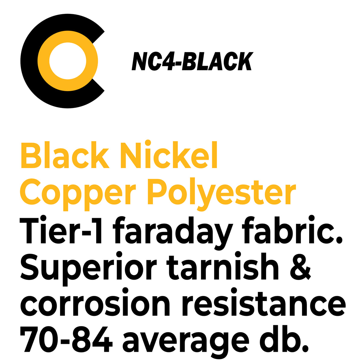 CYBER NC Faraday Fabric EMF RF Shielding Nickel Copper Fabric Roll – 50″ x  1′ – Oz Robotics