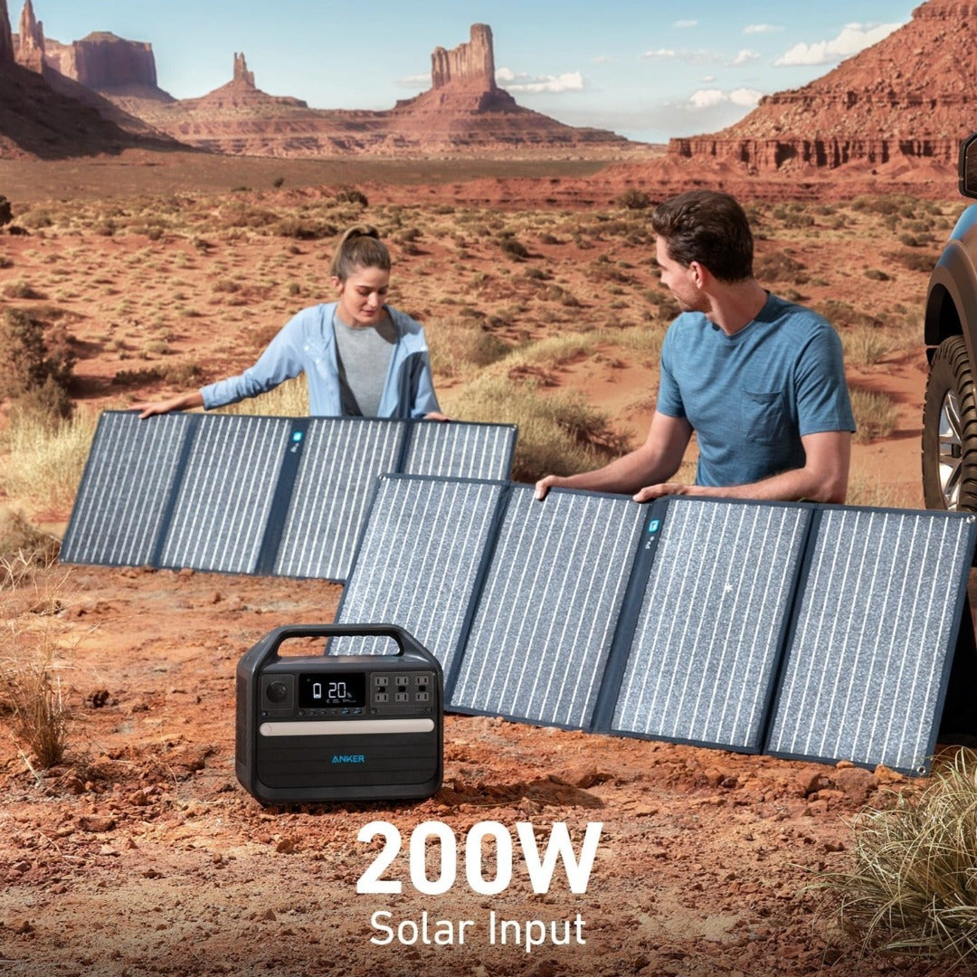 Anker PowerHouse 555 Solar Generator - 1024Wh with 2 x 100W Solar