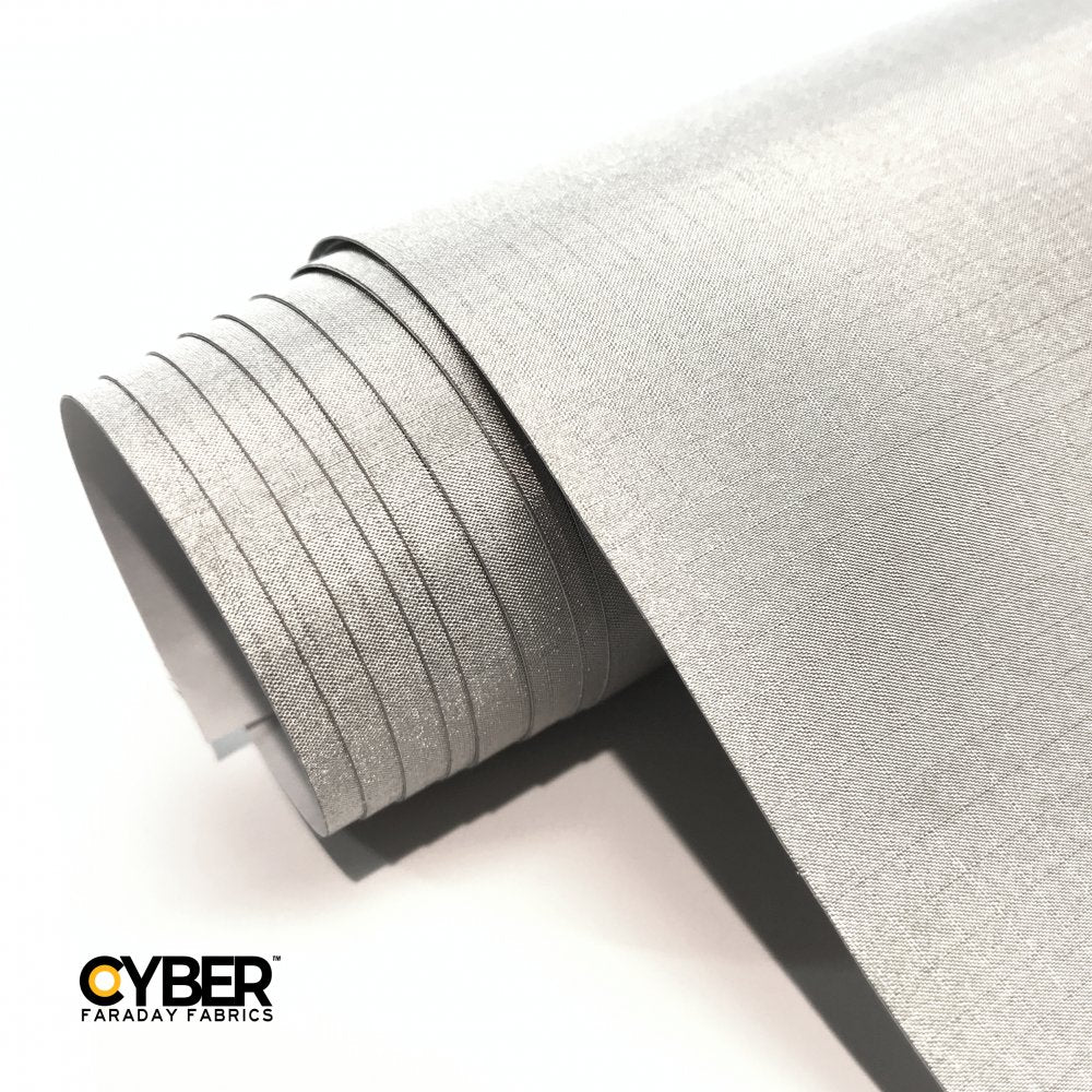 CYBER CX Faraday Fabric EMF RF Shielding Copper Fabric Roll - 44″ x 1′