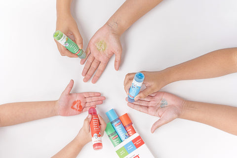 Hearts on hand with soap pens