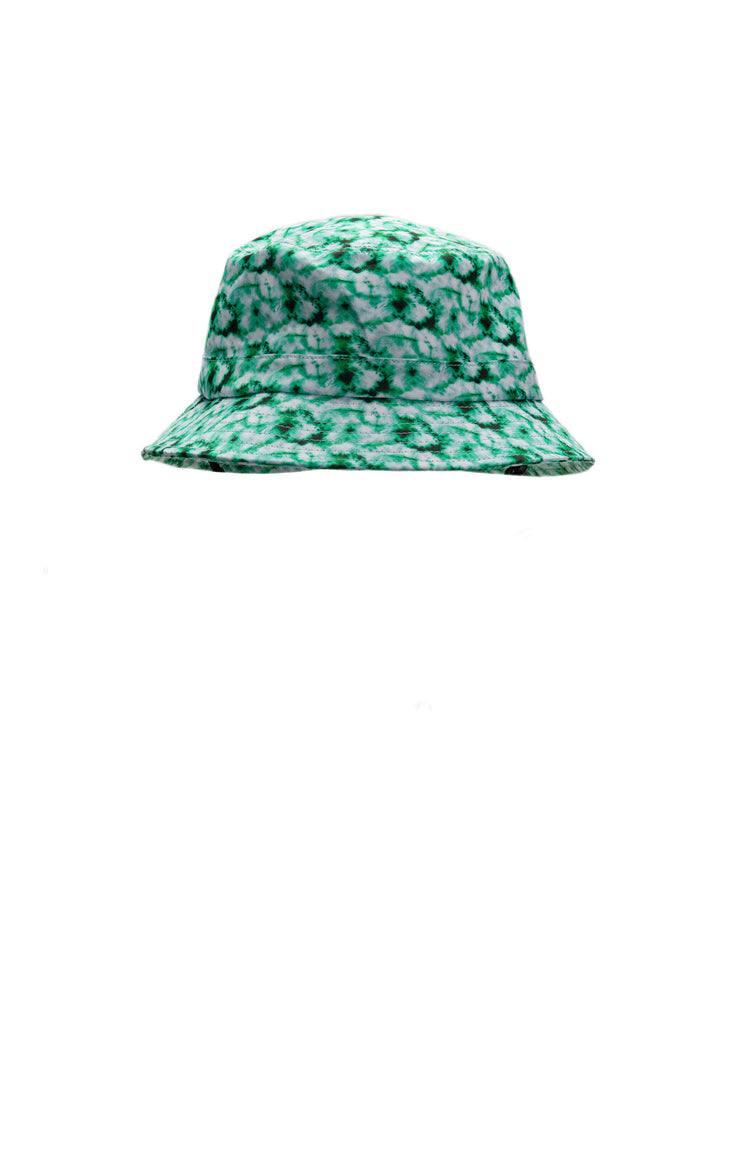 NEON ORANGE LEOPARD BUCKET HAT