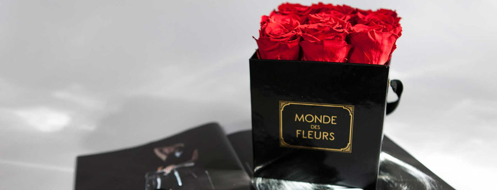 Rosenboxe bestellen online günstig Monde des fleurs
